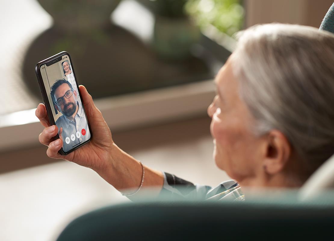 Real time assistance from hearing care professional from ReSound Smart 3D app