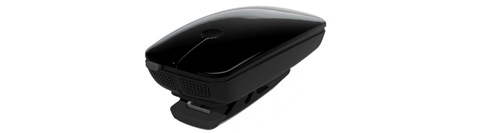 ReSound Micro Mic hearing aid accessory, side view.