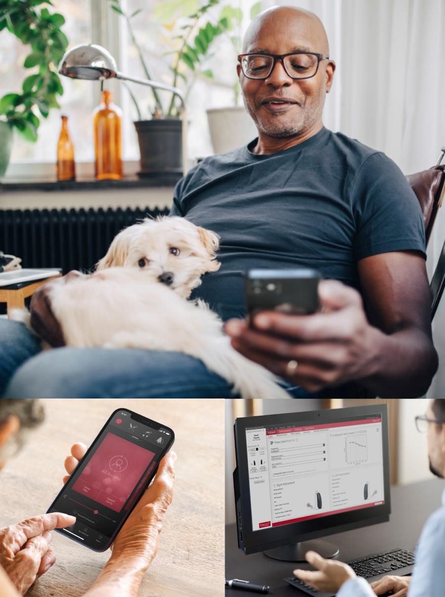 ReSound Key -käyttäjä saa audionomilta tukea etähoidon avulla